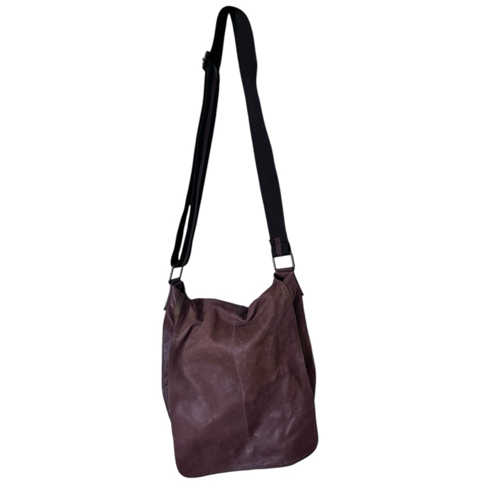 Wilsons Leather Brown Crossover Shoulder Bag Adjustable Strap Tote Purse Western